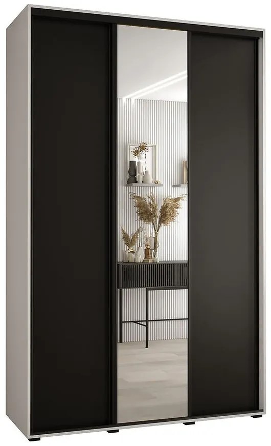 Skriňa 45 Canaris 3 180 biela/čierna/čierna