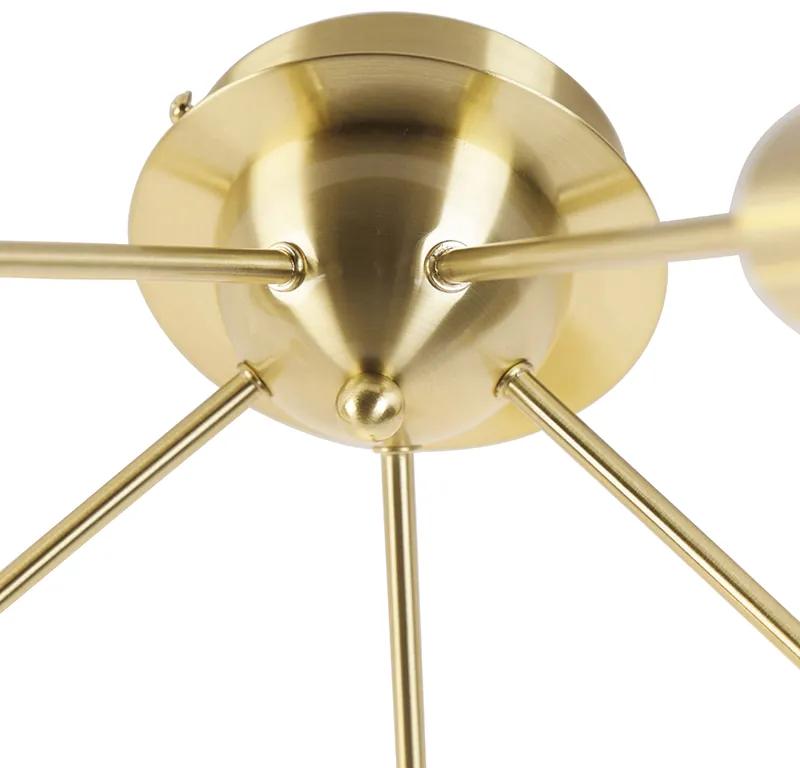 Stropná lampa v štýle art deco zlatá 5-svetlá -Facil