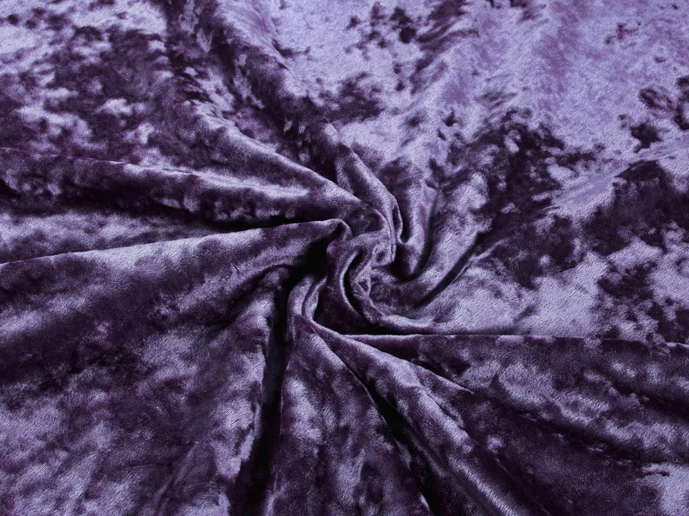 Biante Dekoračný zamatový záves Diana DI-006 Tmavo fialový 145x140 cm