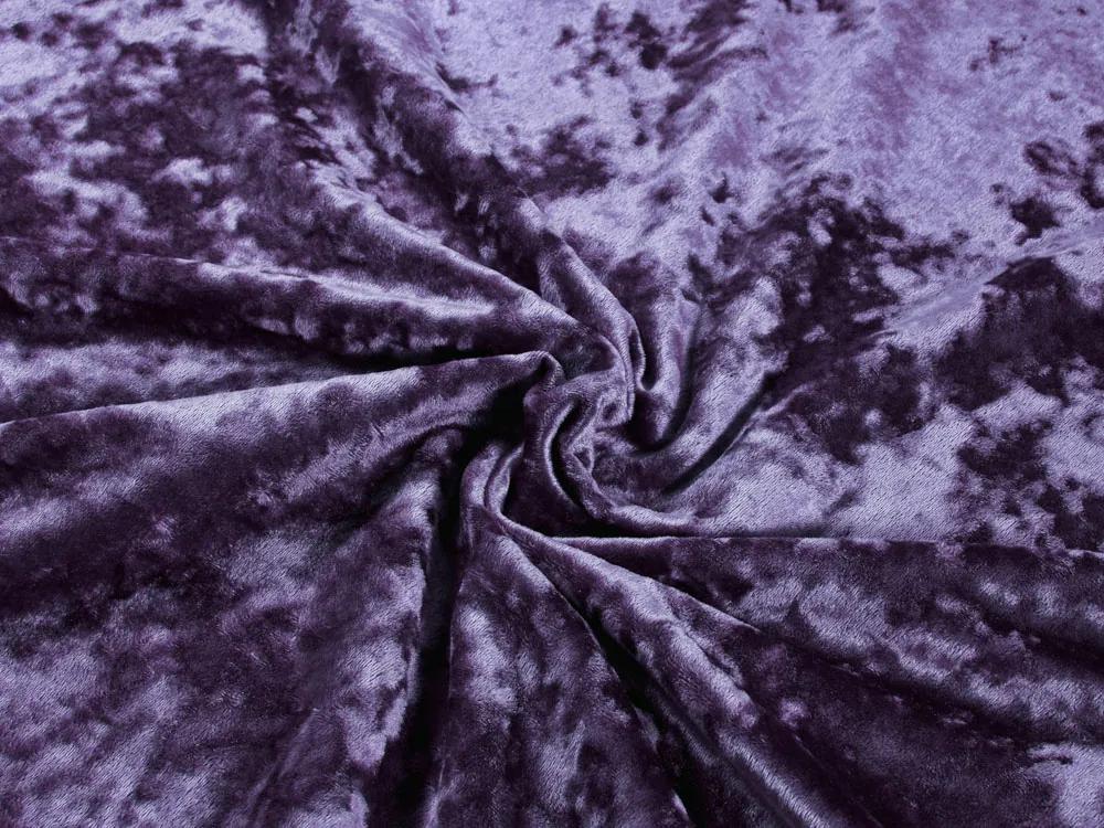 Biante Zamatový oválny obrus Diana DI-006 Tmavo fialový 140x180 cm