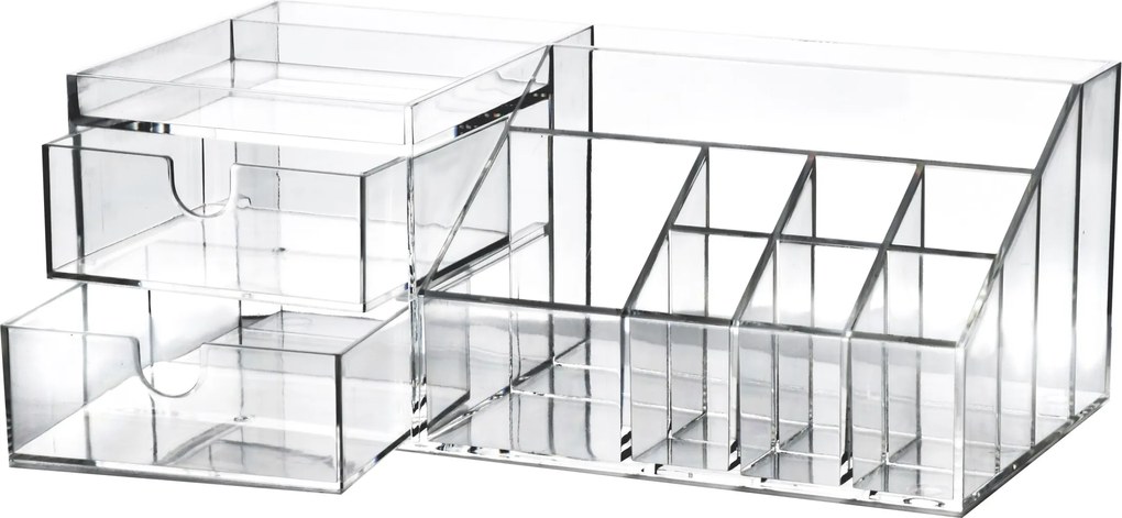 Kozmetický organizér BEA 24x9x12 cm číry