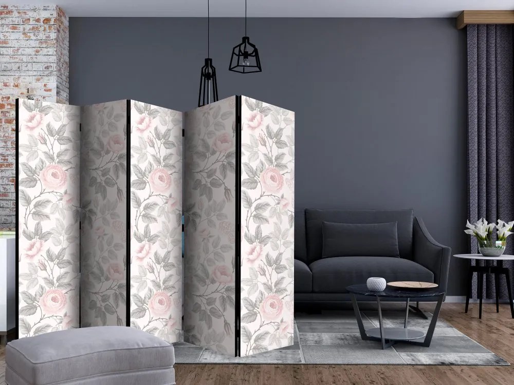 Artgeist Paraván - Watercolor Roses [Room Dividers]