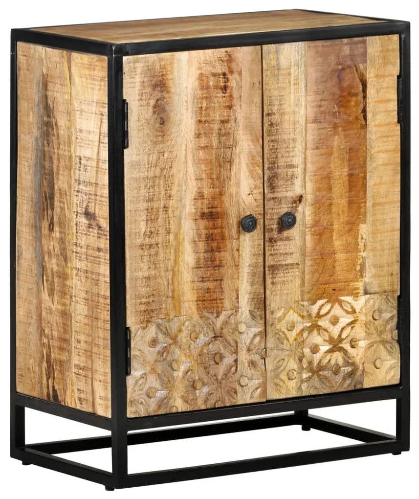 vidaXL Ručne vyrezávaná komoda 60x35x75 cm masívne mangovníkové drevo