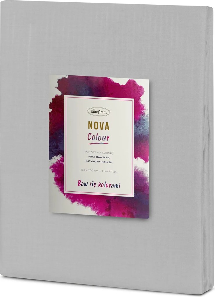 BAVLNENÉ OBLIEČKY NOVA COLOUR 140X200 CM SIVÉ