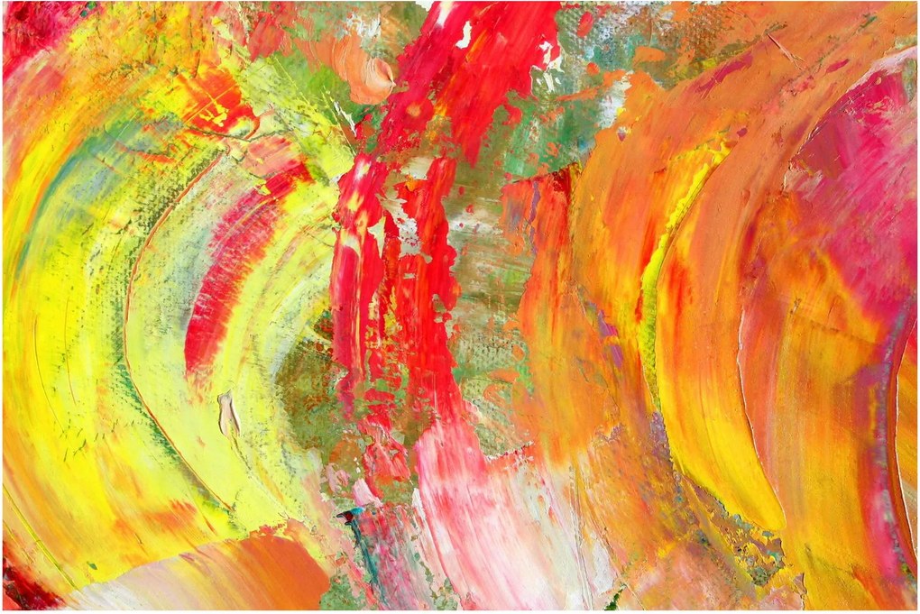 Obraz abstrakcie - maľba (90x60 cm)