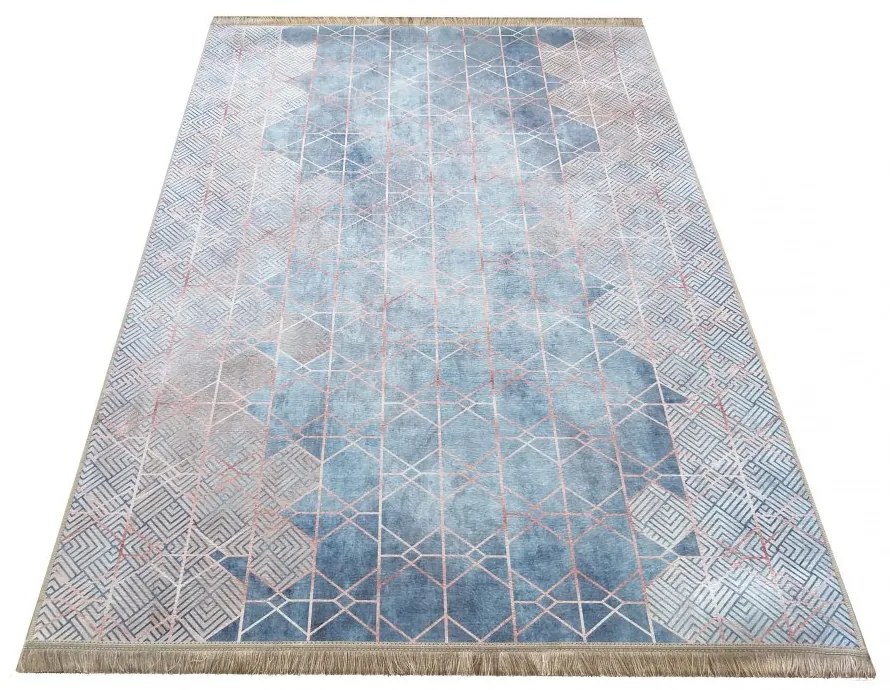 Protišmykový koberec s geometrickým vzorom Šírka: 60 cm | Dĺžka: 100 cm