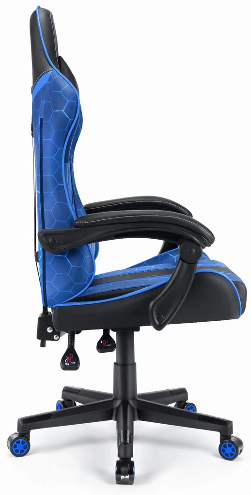 Hells Herná stolička Hell's Chair Hexagon Blue/Black