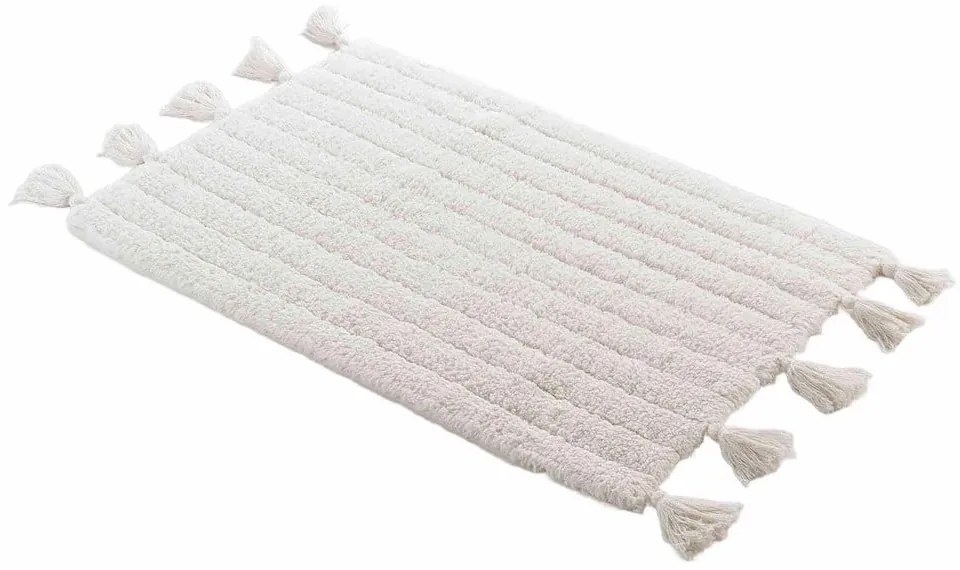 Biela kúpeľňová predložka 50x80 cm Minatis – douceur d'intérieur