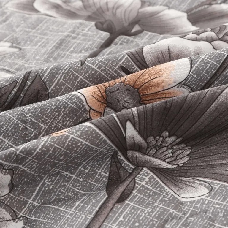 Letná prikrývka FLORVEX 140x200 cm, sivá