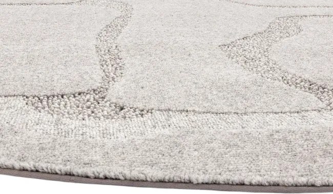 Koberec Agnella Morphic Organica svetlosivý kruh