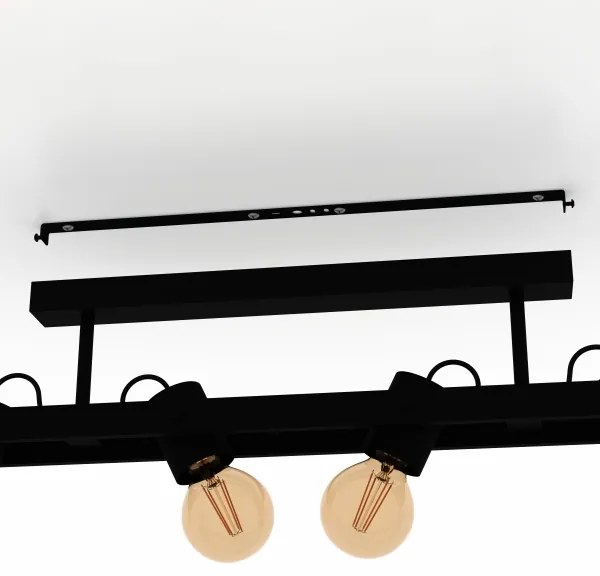 Eglo 43847 - Bodové svietidlo PLIMSOLL 4xE27/15W/230V