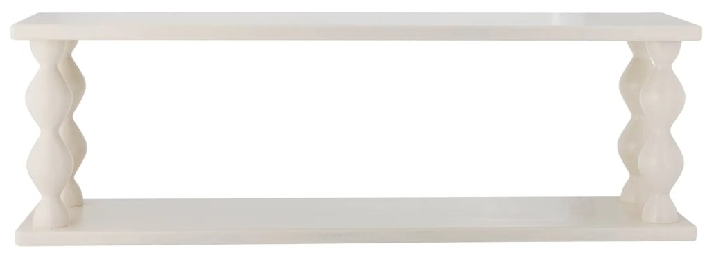 Bloomingville Drevená polica Salino White 80 cm
