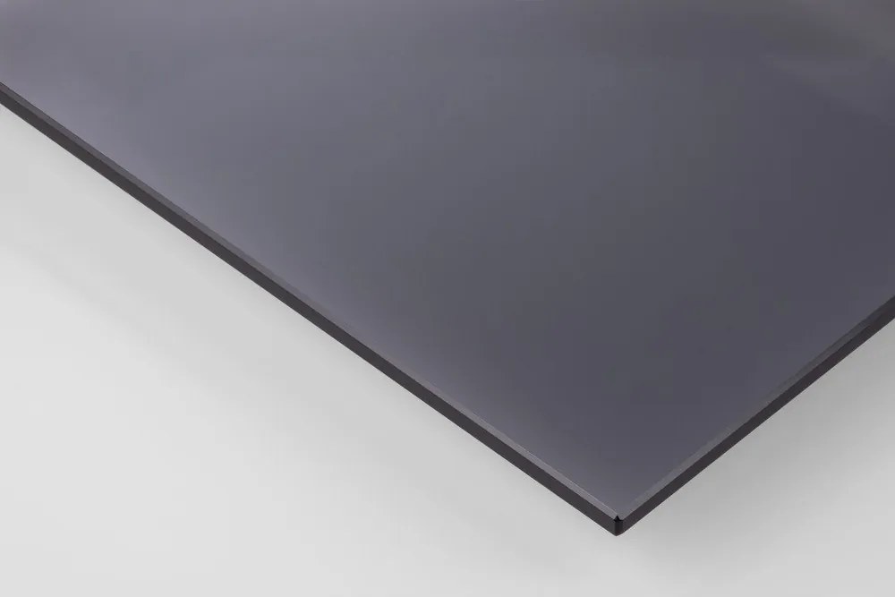 Sivý sklenený okrúhly konferenčný stolík ø 80 cm Samos – Actona