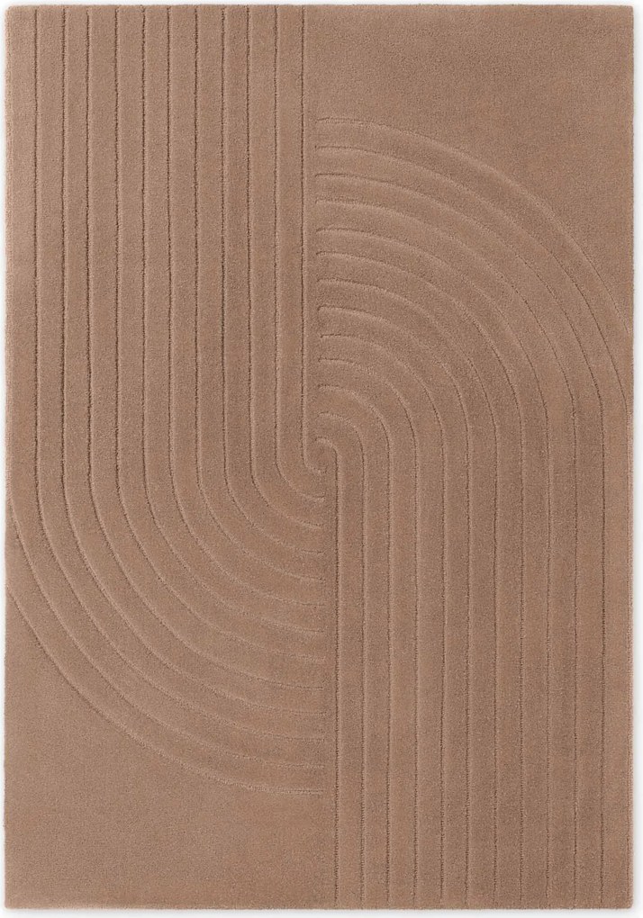Vikosa, Kusový koberec Vikosa Arcura 106300 Brown, 80x150, hnedá, obývacia izba