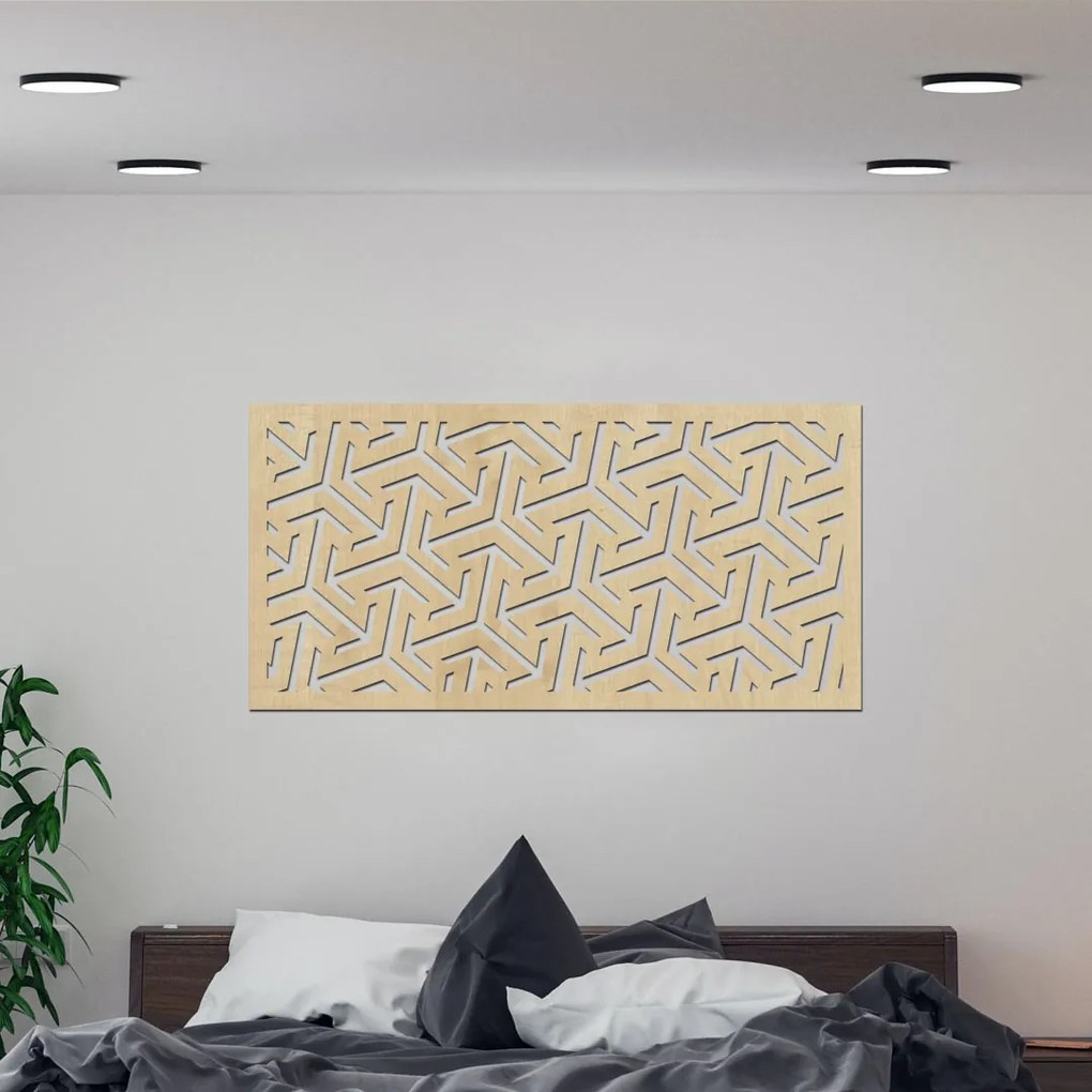 drevo zivota Drevený dekoračný panel na stenu FLAKES Farebný vzor: Čierna, Rozmery (cm): 40x80