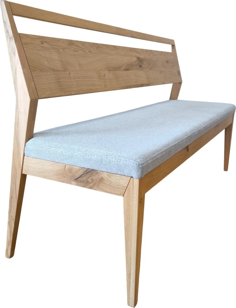 Dlhá jedálenská lavica s operadlom, 160x54x90 cm Urban 01