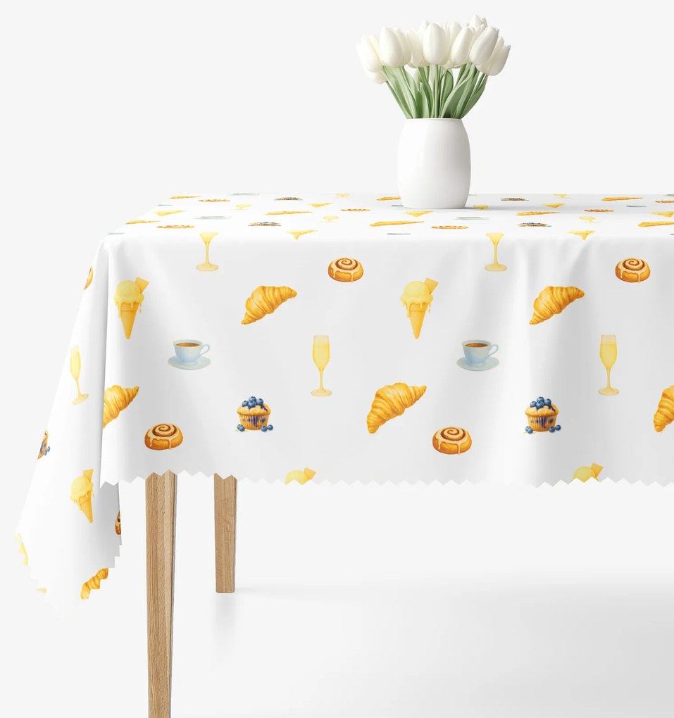 Goldea hranatý teflónový obrus - chuť paríža 120 x 140 cm