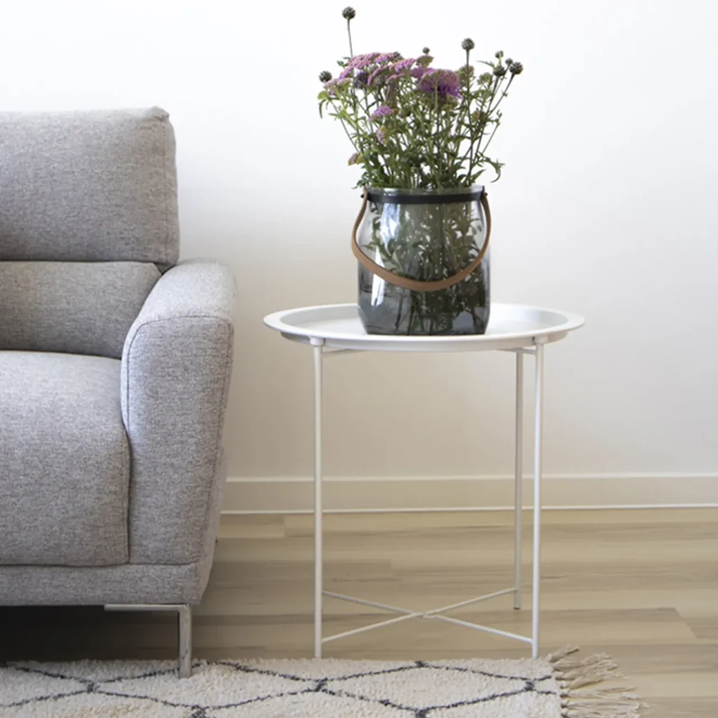 Biely Stolík Bastia 46.8 × 46.8 × 50.5 cm HOUSE NORDIC