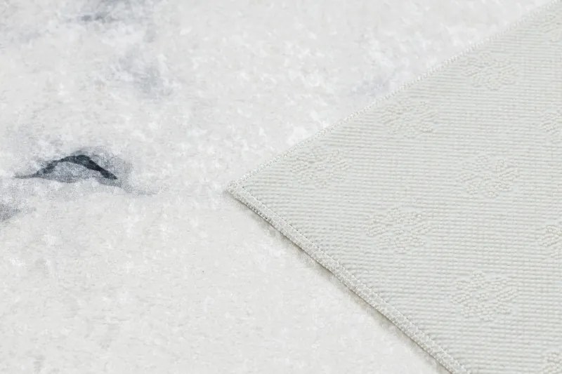 Dywany Łuszczów, Kusový koberec ANDRE Marble 1220, 120x170, biela, chodba / predsieň