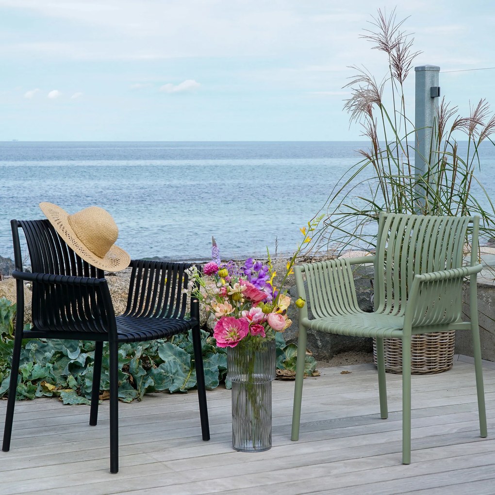 Záhradná stolička Tantinaina (čierna). Akcia -10%. Vlastná spoľahlivá doprava až k Vám domov. 1147718