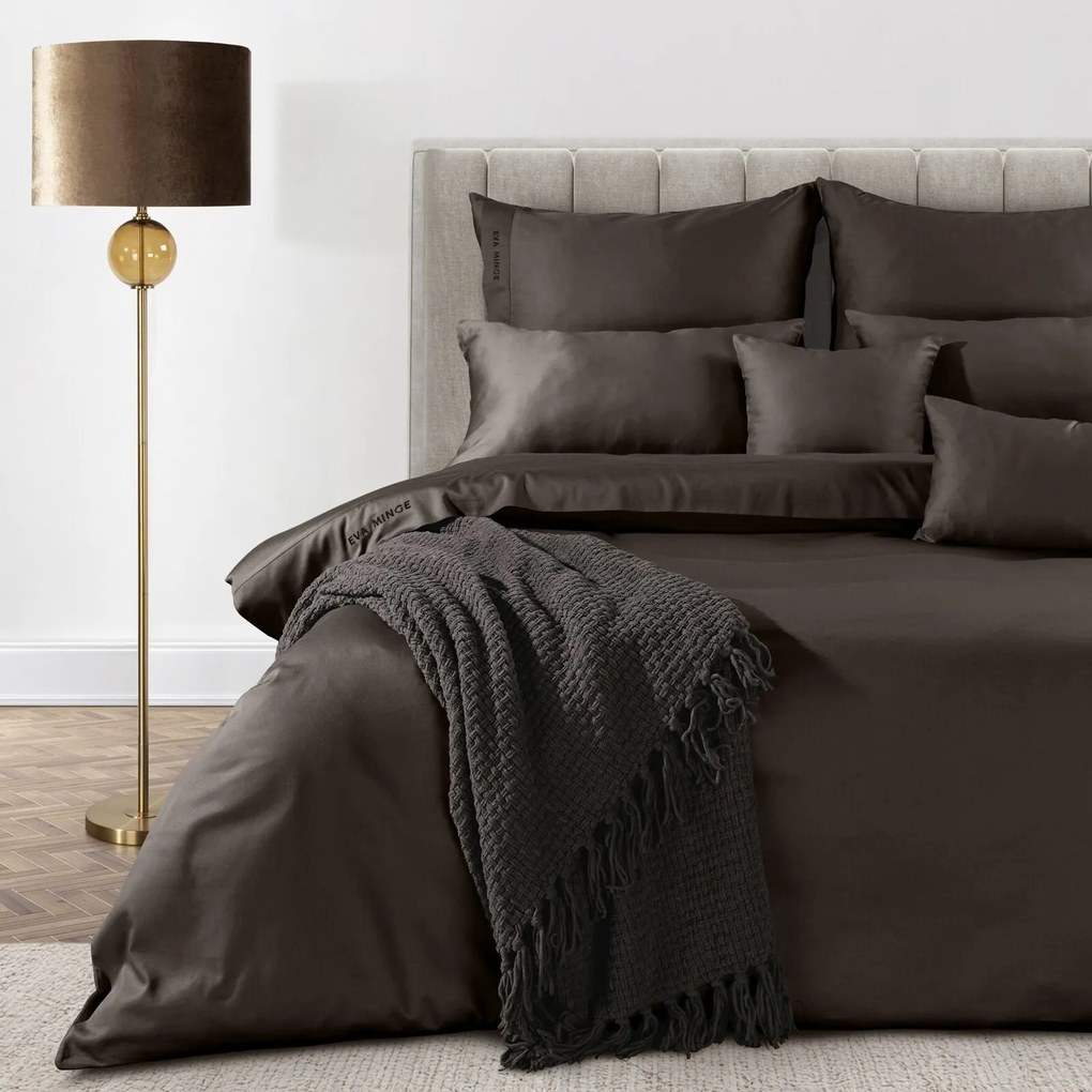 MAKOSATÉNOVÉ OBLIEČKY EVA MINGE ELEGANT1G 140X200 CM, 1 KS 70X80 CM HNEDÉ