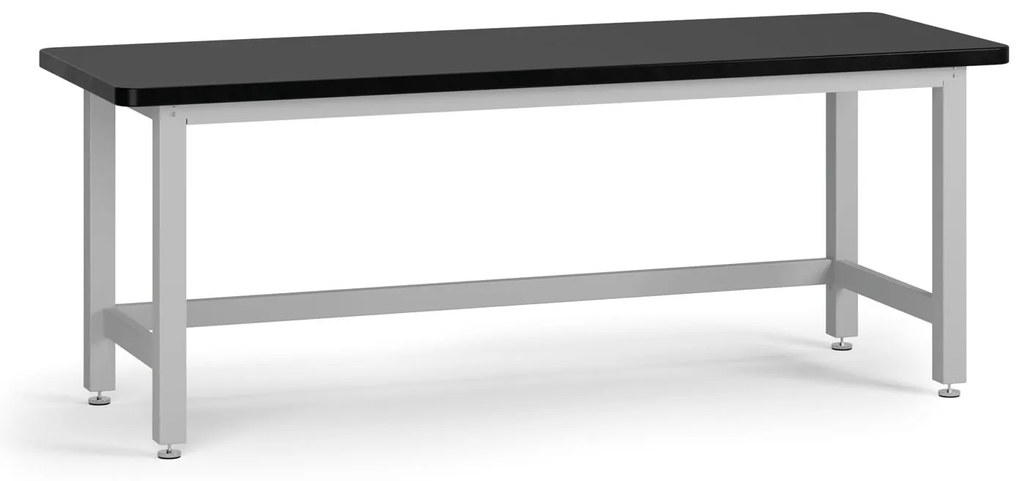 Pracovný stôl do dielne BL, MDF + PVC doska, nosnosť 1000 kg, 2100 mm