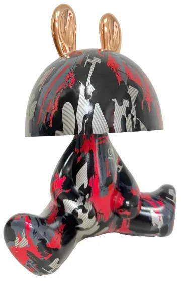 LED Stmievateľná detská dotyková lampička FANCY LED/2,5W/3,7V čierna/červená