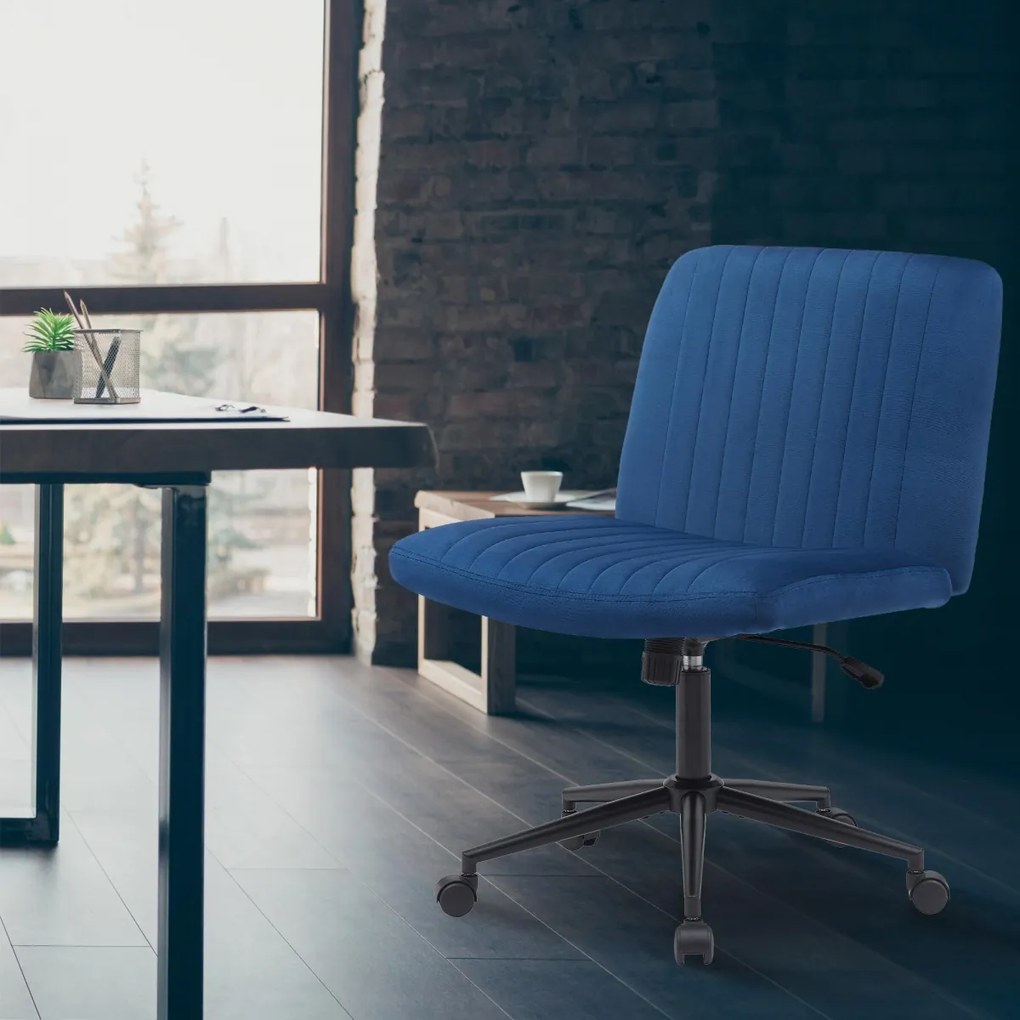 Design-Shop Kancelárska stolička Kingman zamat - Modrá