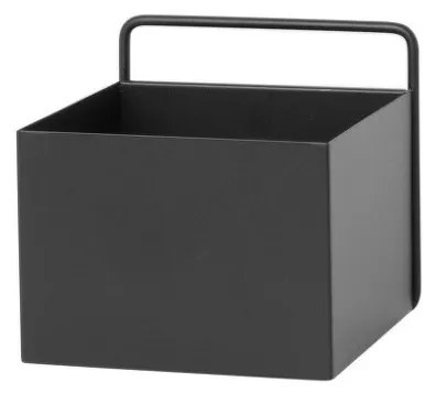 Ferm Living Nástenný box Wall Box Square, black