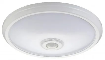FULGUR Nástenné / stropné LED osvetlenie s čidlom a núdzovým modulom DARINA, 12W, denná biela, 29cm, okrúhl
