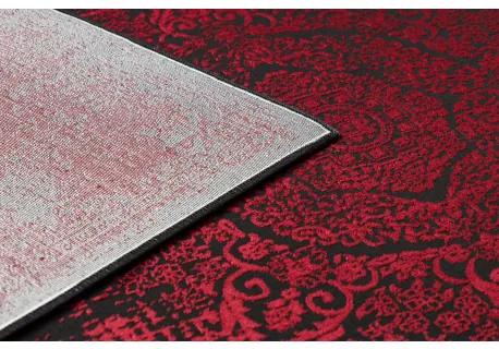 Moderný koberec VINCI 1516 Rozeta vintage - Štrukturálny Červená Veľkosť: 80x150 cm