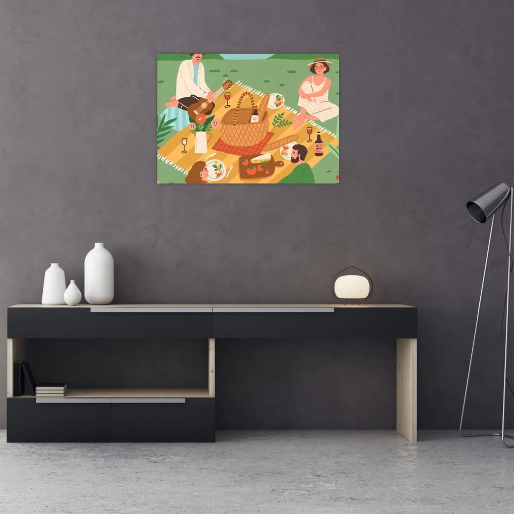Sklenený obraz - Summer love (70x50 cm)