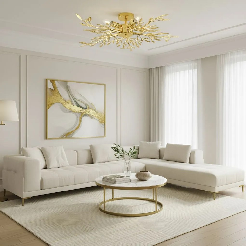 Toolight Toolight, stropné svietidlo 5xE14, EBT022-5C, zlatá, OSW-01221