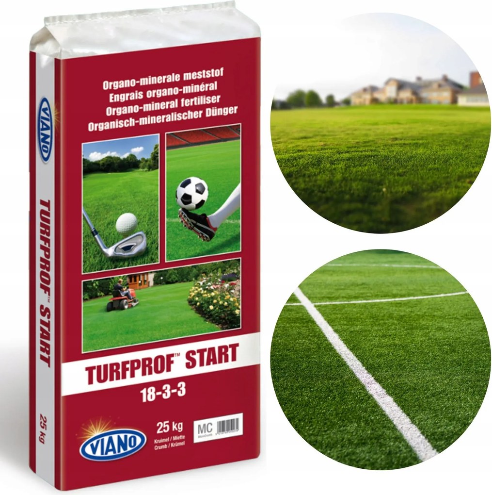 Organické hnojivo na trávu Viano Start 25KG 18-3-3