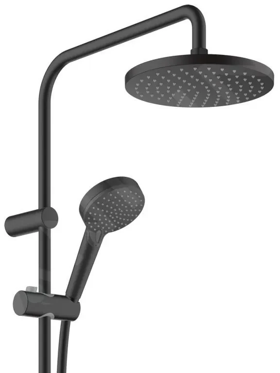 Hansgrohe Vernis Blend, sprchový set Showerpipe 200 Reno, EcoSmart, matná čierna, HAN-26099670