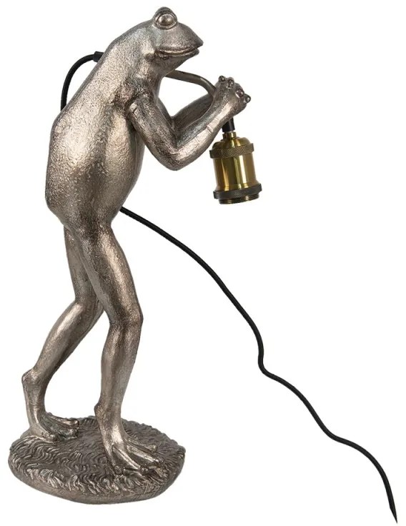 Dekoratívne sivo medené svietidlo ŽABA