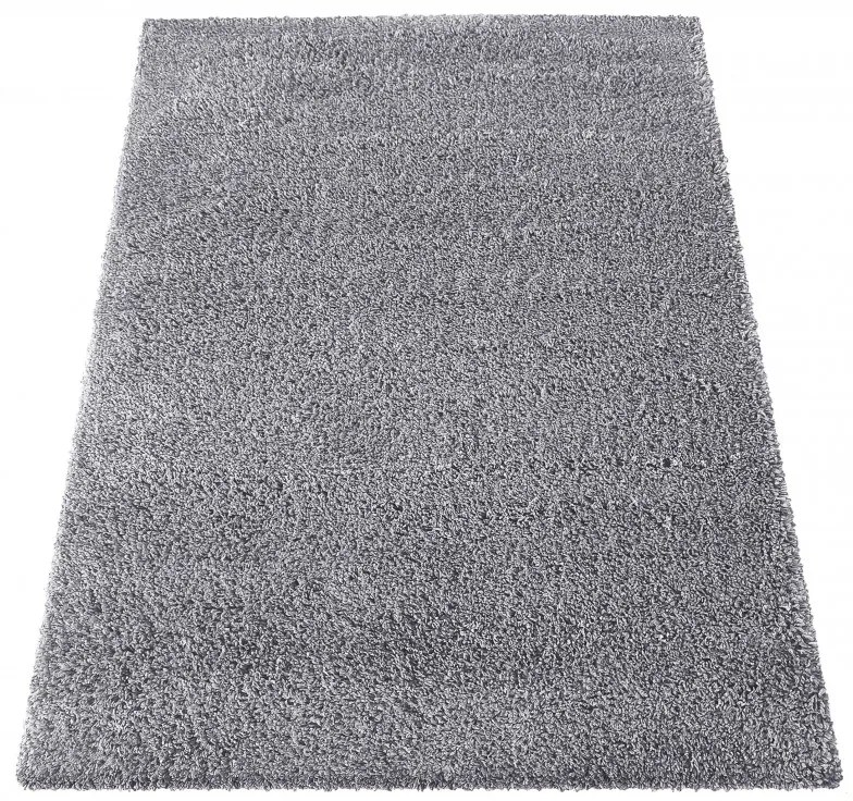Moderný shaggy koberec v sivej farbe Šírka: 80 cm | Dĺžka: 150 cm
