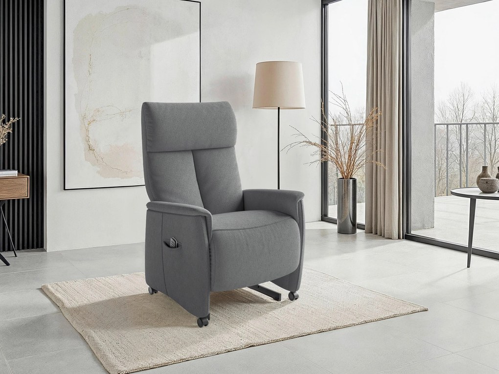 XXXLutz RELAXAČNÉ KRESLO, textil, sivá Sit & More - Online Only obývacie izby - 00014403243P