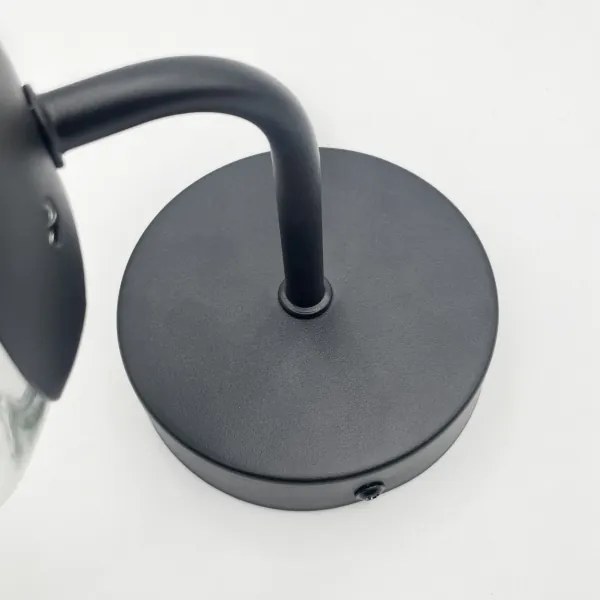 Brilagi - Nástenná lampa MALIVA 1xE14/15W/230V čierna/číra