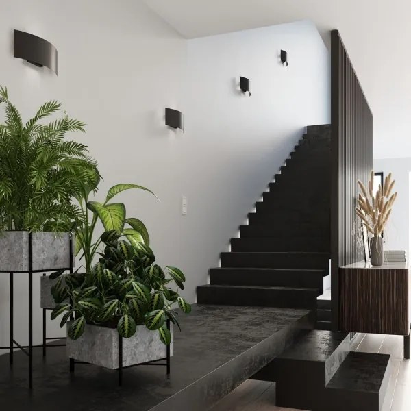 Sollux SL.0937 - Nástenné svietidlo MAGNUS 2xG9/40W/230V čierna