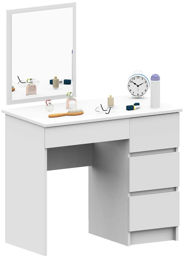 Toaletný stolík Pradosh (biela). Akcia -20%. Vlastná spoľahlivá doprava až k Vám domov. 1069077