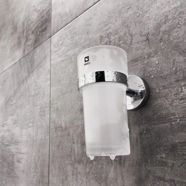 NIMCO UN set-31W-26 - Dávkovač mydla, stojan na kefky a nástenný háčik UNIX