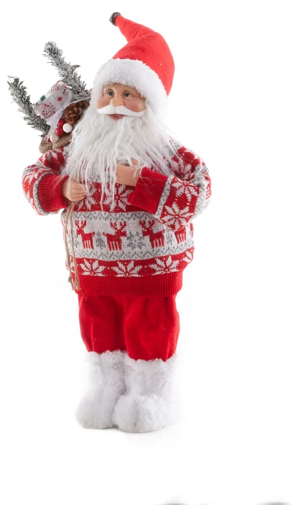 VIANOČNÁ FIGÚRKA MIKULÁŠ 45 CM VIACFAREBNÝ