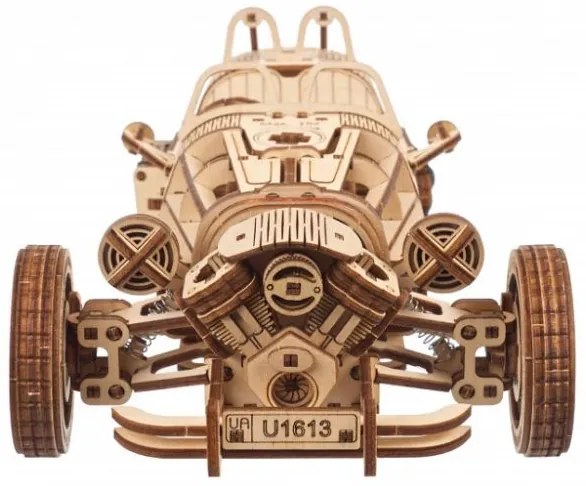 Ugears 3D drevené mechanické puzzle Trojkolesový UGR-S
