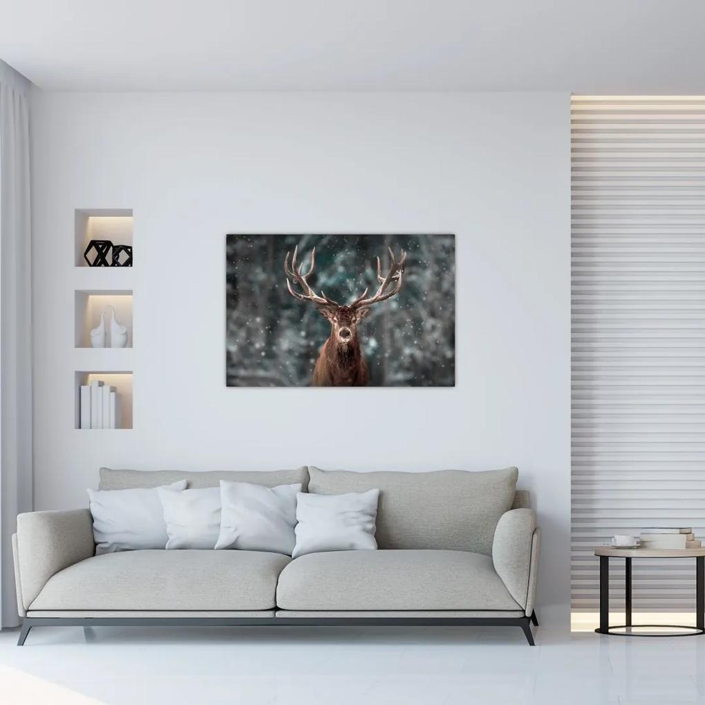 Obraz - Majestátnosť jeleňa (90x60 cm)