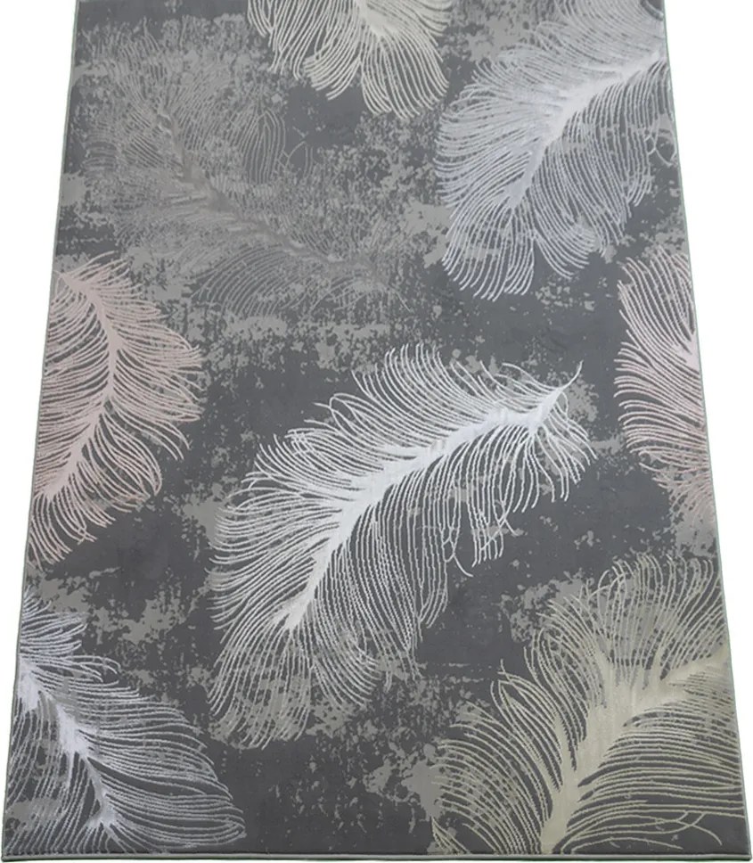 Koberec Allianz 6304 GREY – sivý obdĺžnikový koberec s vzorom Rozmer: 200x290 cm