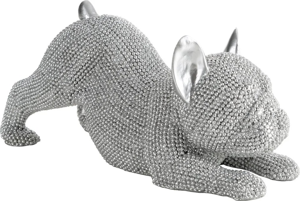 DEKORAČNÁ SOŠKA ELDO 19X8X9 CM STRIEBORNÁ