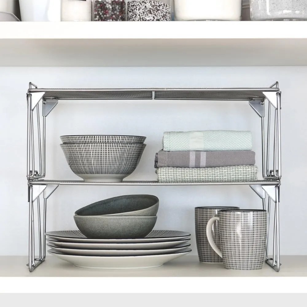 Zeller Present Prídavná polica, skladacia, stohovateľná, MESH, 45x25x16 cm