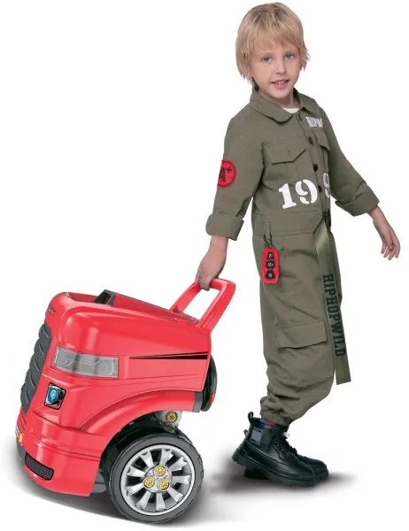 Detská autodielňa 3xAAA + 1xCR2025 červená