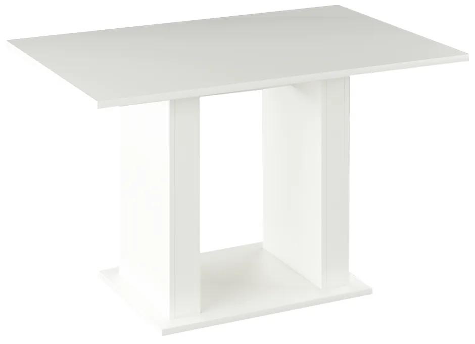 Jedálenský stôl, biela, 119x79 cm, BISTRO